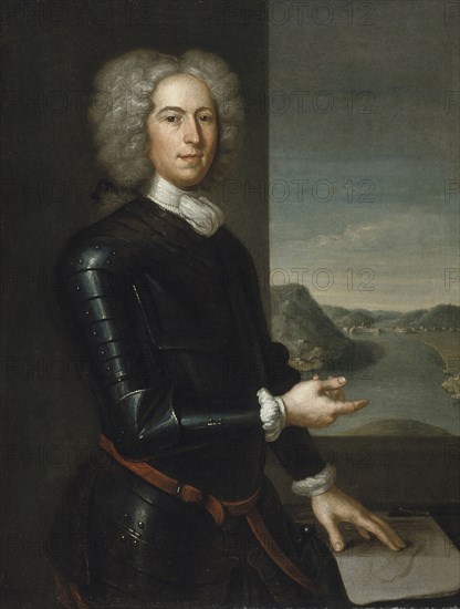 Portrait of Major General Paul Mascarene, 1729. Creator: John Smibert.