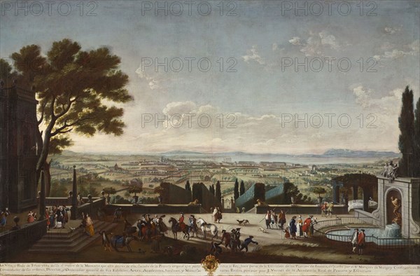 View of the Town and Harbor of Toulon (La villa y rada de Tolón) (image 1 of 2), 1771. Creator: Juan Patricio Morlete Ruiz.