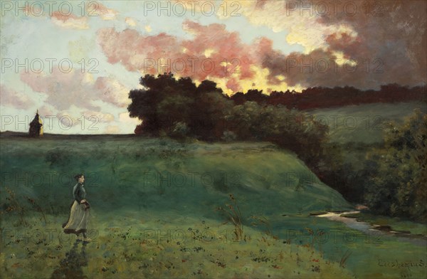 Stormy Landscape (image 2 of 3), 1890. Creator: Louis Michel Eilshemius.