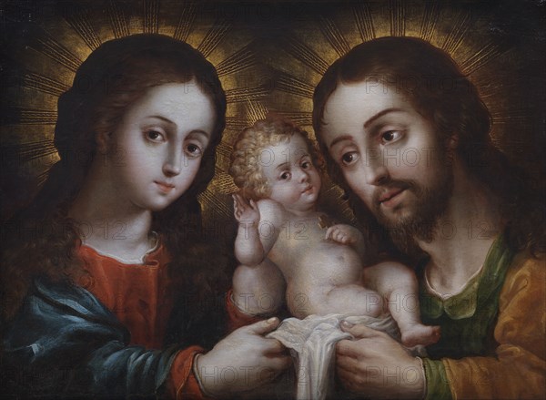 The Holy Family (La sagrada familia), second half of 17th century. Creator: Nicolás Rodríguez Juarez.