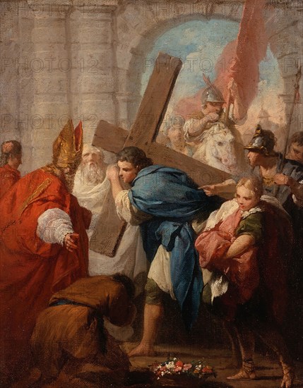 Heraclius Carrying the Cross, Probably 1728. Creator: Pierre Subleyras.