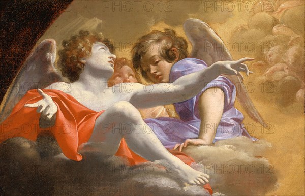 Model for Altarpiece in St. Peter's (image 2 of 2), 1625. Creator: Simon Vouet.