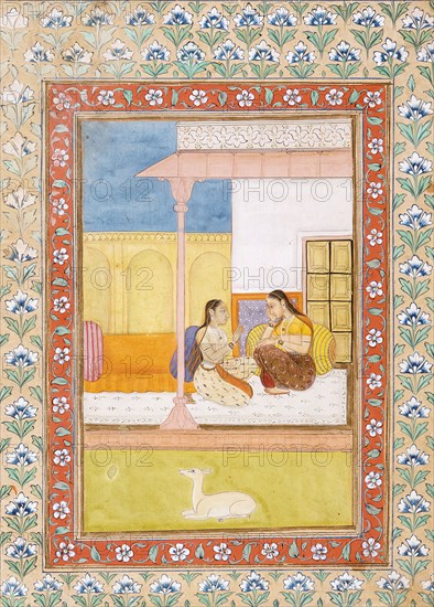 Patamanjari Ragini, the Fourth Wife of Bhairava Raga, Folio from a Ragamala..., between 1700-1750. Creator: Unknown.