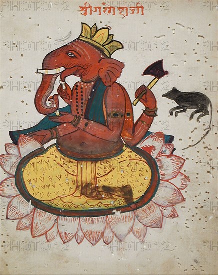 Ganesha, Lord of Obstacles, early 19th century. Creator: Unknown.