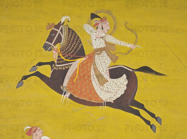 Maharana Ari Singh II (reigned 1761-1773) Displaying His Prowess..., between c1761 and c1762. Creator: Unknown.