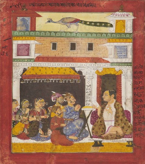 A Jain Monk Preaching, c1680. Creator: Unknown.