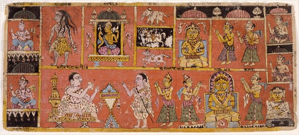 Various Heavens, Folio from a Samgrahanisutra (Book of Compilation), between 1575 and 1600. Creator: Unknown.