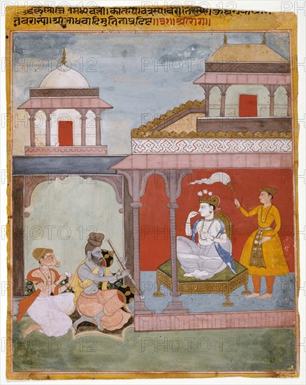 Shri Raga, Folio from a Ragamala (Garland of Melodies), c1625. Creator: Unknown.