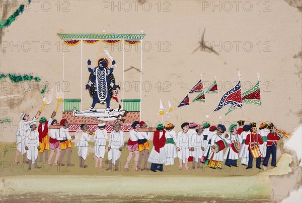 Religious Procession: Kali, c1800. Creator: Unknown.