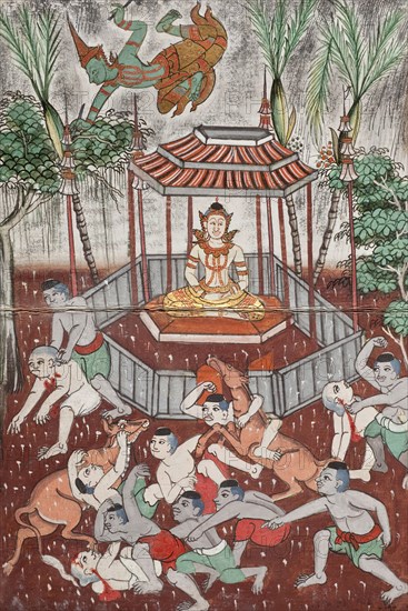 Phra Malai Manuscript (image 17 of 21), between c1860 and c1880. Creator: Unknown.