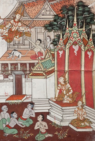 Phra Malai Manuscript (image 16 of 21), between c1860 and c1880. Creator: Unknown.