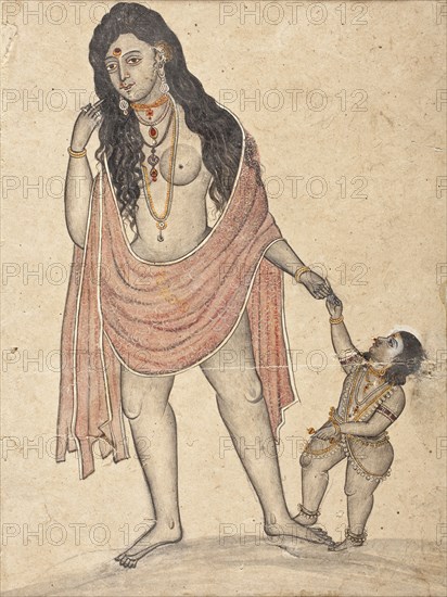 Woman and Child, Early to mid-19th century. Creator: Unknown.
