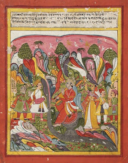 Sindhu Ragaputra, Son of Shri Raga, Folio from a Ragamala (Garland of Melodies), c1775. Creator: Unknown.