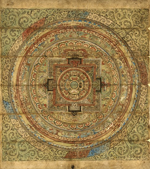 Mandala, 17th-18th century. Creator: Unknown.
