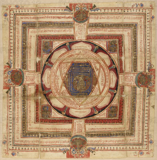 A Yantra of Mahavira, between 1425 and 1450. Creator: Unknown.