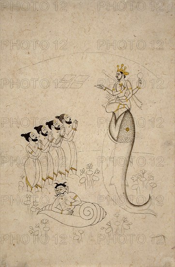 Matsya Avatar of Vishnu, between c1700 and c1725 or later. Creator: Unknown.