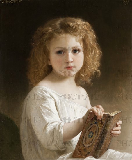 The Story Book, 1877. Creator: William-Adolphe Bouguereau.