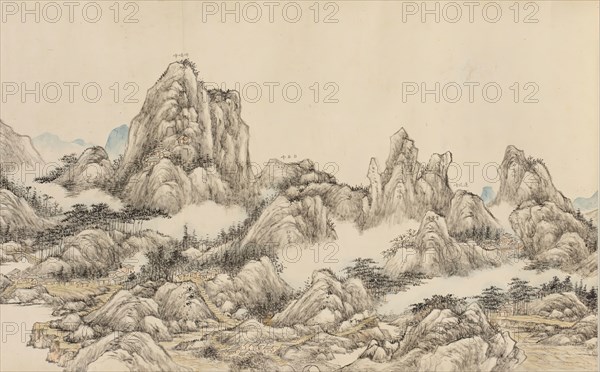 Traveling to the Southern Sacred Peak (image 18 of 28), between c1700 and c1800. Creator: Zhang Ruocheng.