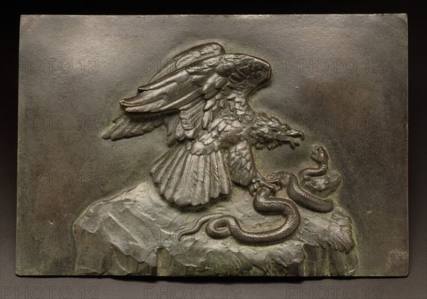 Eagle with Serpent, 1826. Creator: Antoine-Louis Barye.