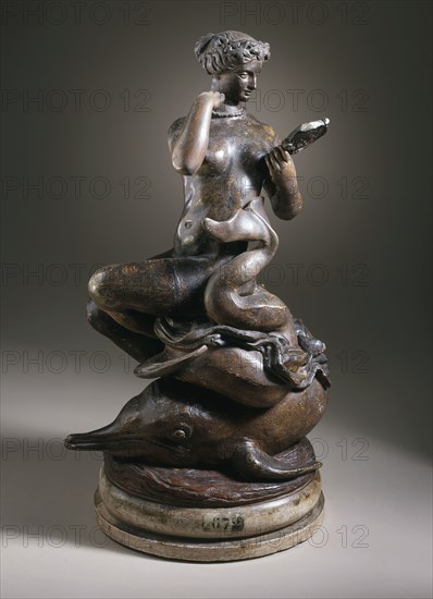 Nereid Arranging her Necklace, c.1836. Creator: Antoine-Louis Barye.