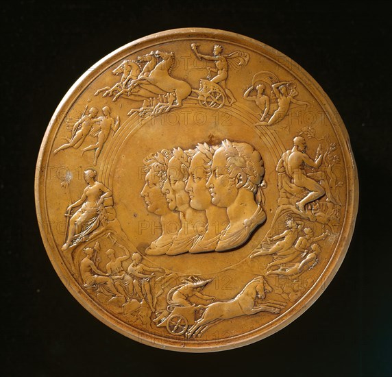 Waterloo Medallion (image 2 of 2), designed c.1817-1850. Creator: Benedetto Pistrucci.