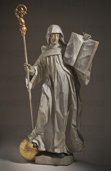 Saint Scholastica, c.1755. Creator: Circle of Ignaz Günther.