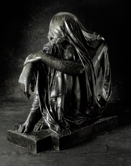 Funerary Genius, 1866. Creator: Frederic Auguste Bartholdi.