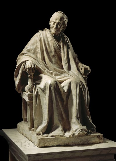 Seated Voltaire (image 1 of 6), between c.1779 and c.1795. Creator: Jean-Antoine Houdon.