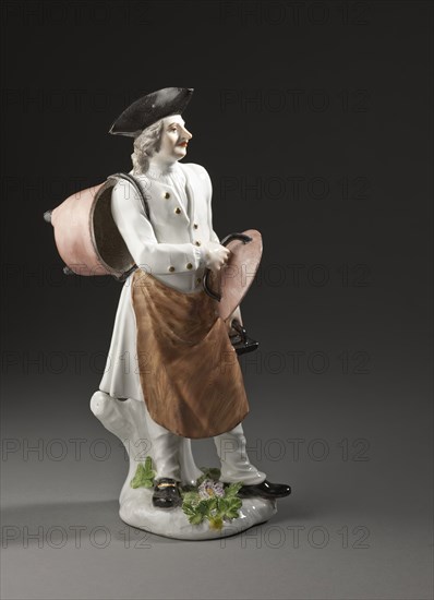 Laundryman (image 2 of 2), c.1748. Creators: Meissen Porcelain, Edme Bouchardon, Johann Joachim Kändler.