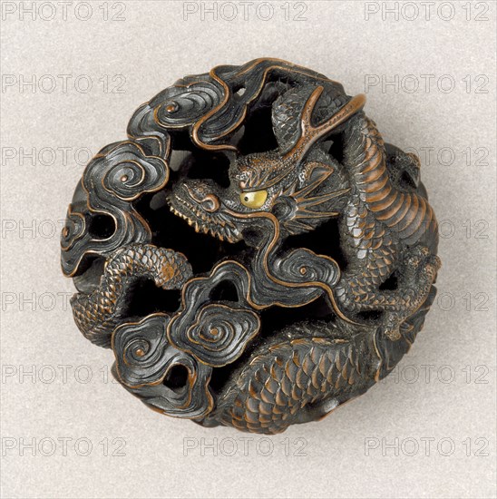 Dragon in Clouds, First half of 19th century. Creator: Naito Toyomasa.