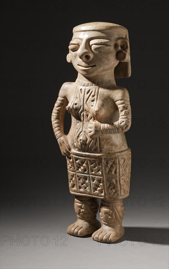 Standing Female Figure with Earspools (image 4 of 5), between 800 and 1000. Creator: Unknown.