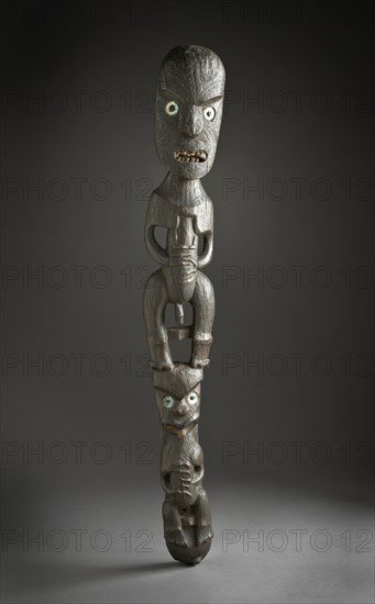 Gable Peak Figure (teko teko) (image 1 of 2), c.1800. Creator: Unknown.