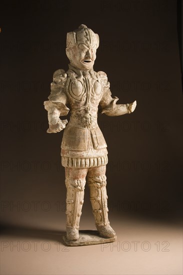 Funerary Sculpture of a Soldier (image 1 of 2), between c.618 and c.700. Creator: Unknown.