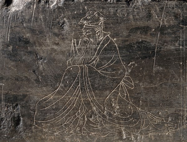 Tombstone of Zhu Dezhong (874-921) with the Figures of the Twelve-Year Chinese Zodiac..., 921. Creator: Unknown.
