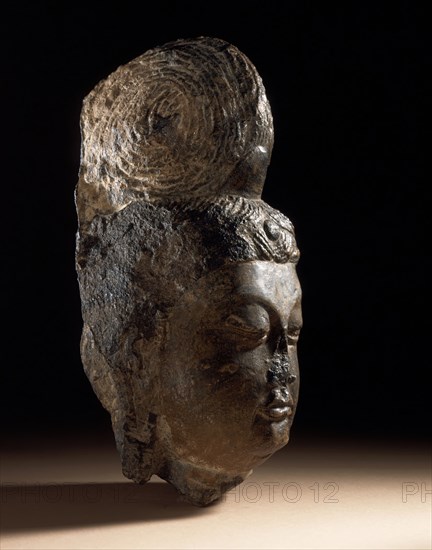 Head of a Bodhisattva (Pusa), between c.700 and c.800. Creator: Unknown.