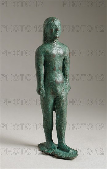 Standing Kouros Figurine, 6th century BCE or modern. Creator: Unknown.