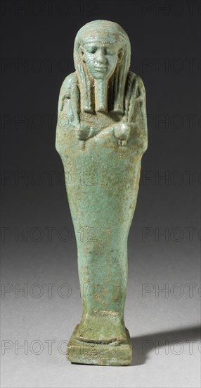 Shabti, Inscribed, 26th Dynasty Late Period, circa 600 BCE. Creator: Unknown.