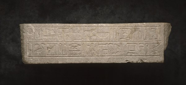 Tomb Lintel of Senusert, 12th Dynasty, Middle Kindgom (2040 - 1640 B.C.) Creator: Unknown.