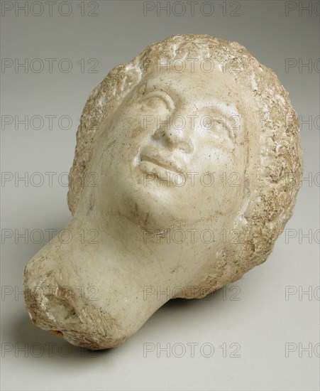 Female Head, Greco-Roman Period (305 BCE-641 CE). Creator: Unknown.