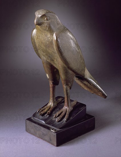 Figure of Horus as a Falcon, 711 B.C.. Creator: Unknown.