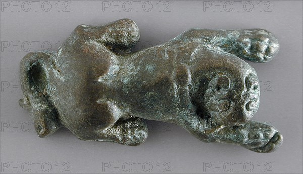Figurine of Seated Lion with Turned Head, Late Roman Period-early Islamic Period (400-800 CE)... Creator: Unknown.