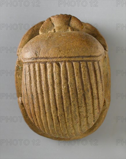 Heart Scarab (image 1 of 2), New Kingdom-Late Period (1569-525 BCE) or modern. Creator: Unknown.