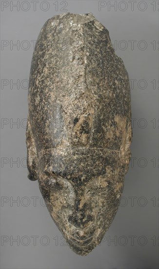 Head of a King Wearing the White Crown, Egypt, New Kingdom, Dynasty 18, reign of Akhenaten... Creator: Unknown.