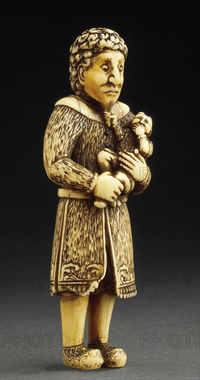 Dutchman with Child, 18th century. Creator: Unknown.