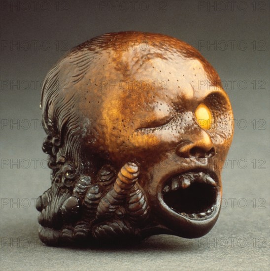 Decapitated Woman's Head, 19th century. Creator: Unknown.