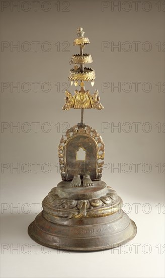 Enshrined Feet of the Hindu Saint Gorakhanatha, 1656. Creator: Unknown.