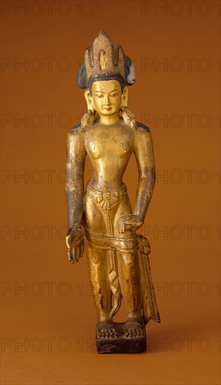 Phagpa Lokeshvara (Copy of the original in the Potala, Lhasa, Tibet), 13th-14th century. Creator: Unknown.