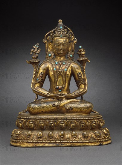 The Bonpo Deity Kunzang Akor (image 1 of 2), 16th century. Creator: Unknown.