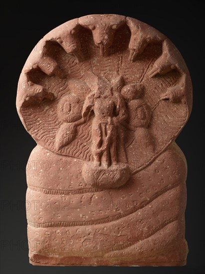 A Nagaraja or Balarama (?) Sheltered by a Serpent, 2nd-3rd century. Creator: Unknown.