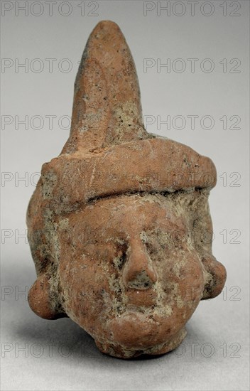 Male Head with Hat, 4th-5th century. Creator: Unknown.